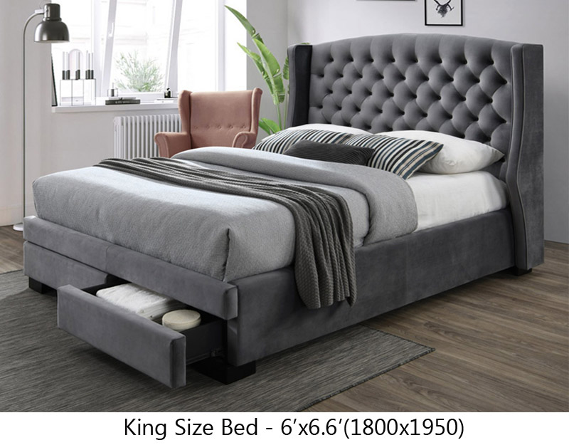 Grey Bed